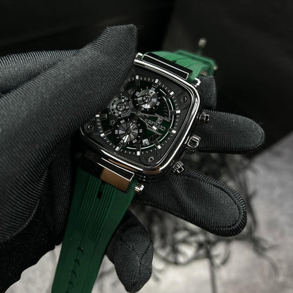 REWARD VIP MONACO GREEN 44 MM CON CRONÓGRAFO ELEGANTE Y ORIGINAL