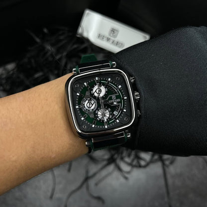 REWARD VIP MONACO GREEN 44 MM CON CRONÓGRAFO ELEGANTE Y ORIGINAL