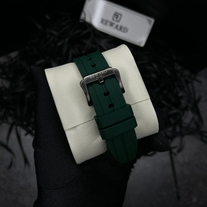 REWARD VIP MONACO GREEN 44 MM CON CRONÓGRAFO ELEGANTE Y ORIGINAL
